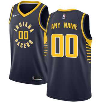 Men & Youth Customized Indiana Pacers Nike Navy Swingman Icon Edition Jersey
